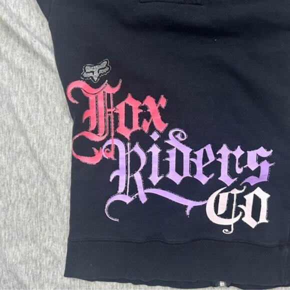 Fox Racing Sweatshirt Womens small Zip up hoddie fox riders co - Picture 10 of 10